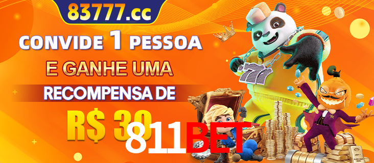 Banner institucional da 811BET sobre parceria de marcas e criação de uma marca de excelência, apresentando os mascotes de jogos populares como o Fortune Tiger.
