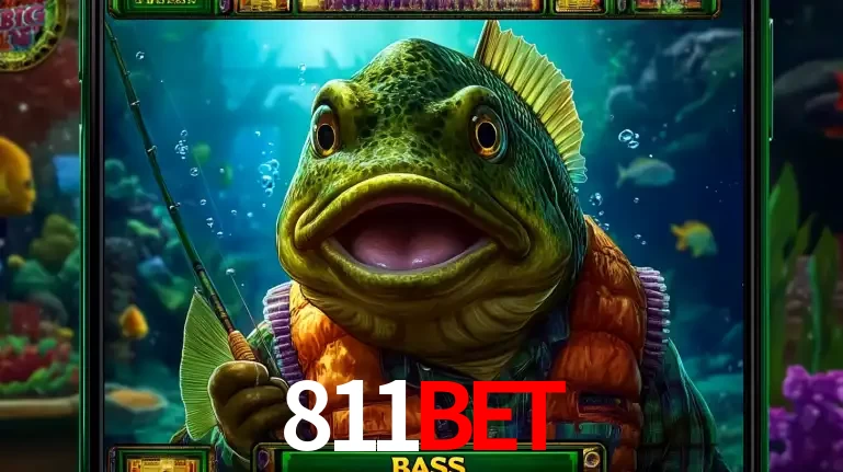 Personagem de peixe pescador do popular jogo de slot com tema de pescaria, uma das emocionantes opções de caça-níqueis para jogar e ganhar no cassino 811BET.